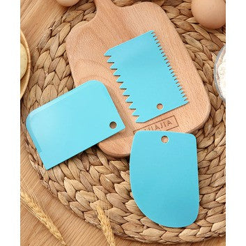3pcs Cake Scraper Edge Decorating Cooking Cutters Set