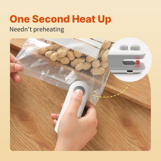 Heat Sealing Machine 2 In 1 Cutting And Sealer Usb Rechargeable Food Sealer Mini Sealer For Snack Storage Food Sealer For Chip Bags, Plastic Bags, Food Storage (random Color) ₨329
