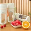 Usb Rechargeable Juicer Blender- 8 Blades- Mini Portable Personal Size Juicer 350 Ml